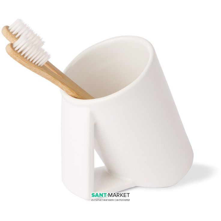 Cтакан для зубних щіток Lineabeta Saon кераміка білий 44025.09