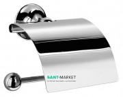 Тримач для туалетного паперу з кришкою Lineabeta Venessia метал хром 52907.29