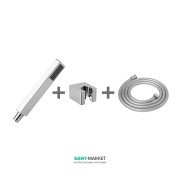 Душевой набор Jika Cubito с держателем и шлангом хром H3604200040401