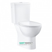 Унитаз напольный Grohe BauCeramic с бачком и сиденьем альпин-белый 39559000