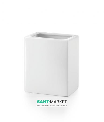 Cтакан для зубных щеток Lineabeta Saon керамика белый 44031.09