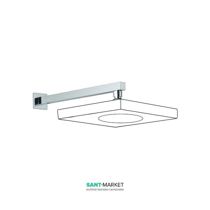 Душевой кронштейн Jika Cubito настенный хром H3664200040001