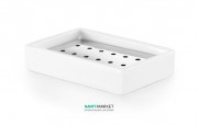 Мильниця для ванною прямокутна Lineabeta Saon кераміка білий 44032.09