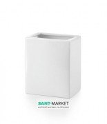 Cтакан для зубных щеток Lineabeta Saon керамика белый 44031.09