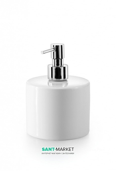 Дозатор для рідкого мила Lineabeta Saon кераміка / латунь білий / хром 44023.09