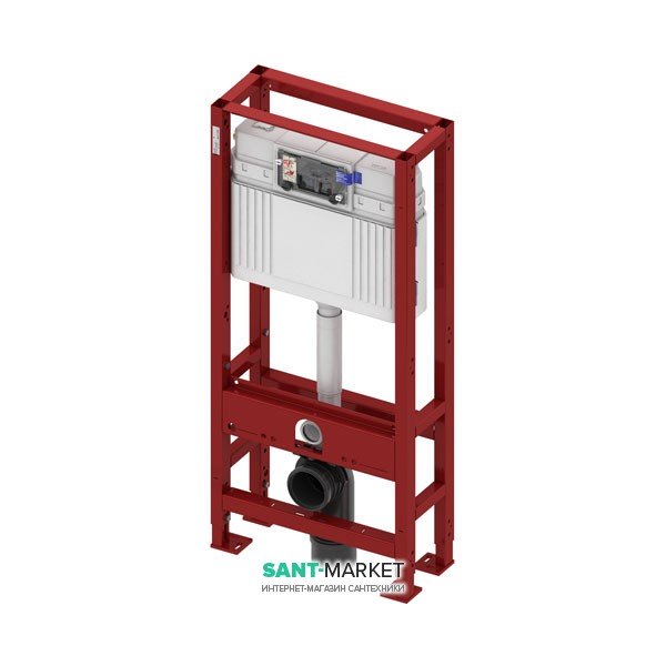 Система інсталяції для підвісного унітазу TECE TECEprofil без опори на стіну червоний 9300093