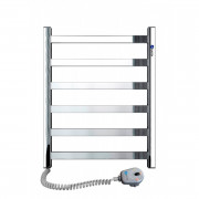 Електричний полотенцесушитель Navin Авангард лівий 480х600 з терморегулятором нержавіюча сталь 10-028151-4860