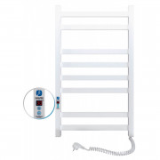 Електричний полотенцесушитель Navin Авангард правий 480х800 digital таймер вуглецева сталь білий 12-028052-4880