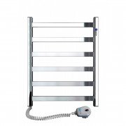 Электрический полотенцесушитель Navin Авангард левый 480х600 с терморегулятором нержавеющая сталь 10-028151-4860