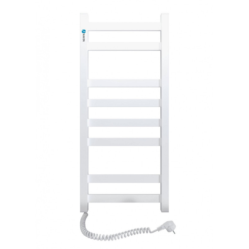 Электрический полотенцесушитель Navin Авангард левый 360х800 углеродистая сталь белый 12-028150-3680