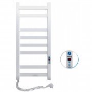 Електричний полотенцесушитель Navin Авангард лівий 360х800 digital таймер вуглецева сталь білий 12-028152-3680