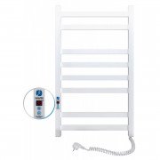 Електричний полотенцесушитель Navin Авангард правий 480х800 digital таймер вуглецева сталь білий 12-028052-4880