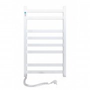Электрический полотенцесушитель Navin Авангард левый 480х800 углеродистая сталь белый 12-028150-4880