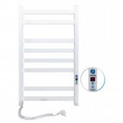 Електричний полотенцесушитель Navin Авангард лівий 480х800 digital таймер вуглецева сталь білий 12-028152-4880