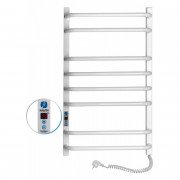 Електричний полотенцесушитель Navin Симфонія Квадро правий 480х800 digital таймер вуглецева сталь білий 12-009052-4880