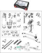 Набор запчастей TECE TECEprofil для ремонта бачка 9820000