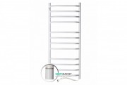 Электрический полотенцесушитель Navin Блюз 480х1200 правый с терморегулятором углеродистая сталь белый 12-006031-4812