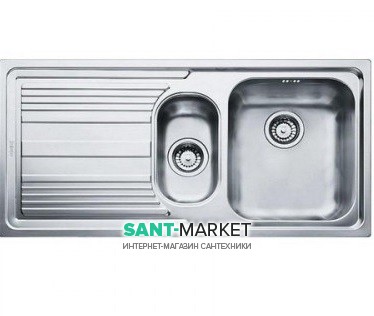 Мойка для кухни Franke Logica line LLL 651 врезная чаша справа нержавеющая сталь декор 101.0381.836