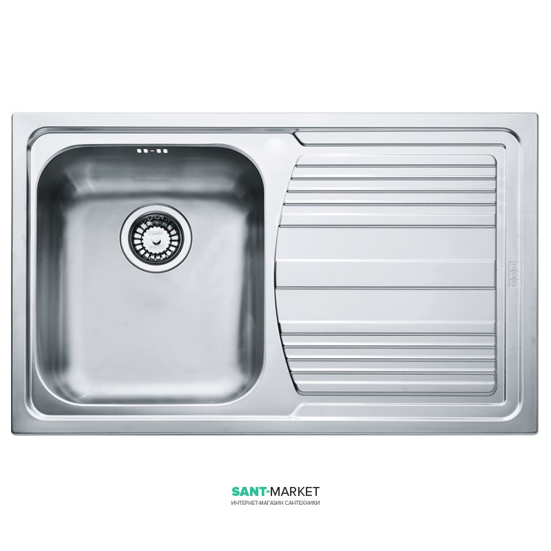 Мойка для кухни Franke Logica Line LLX 611-79 врезная чаша слева нержавеющая сталь полированная 101.0381.808
