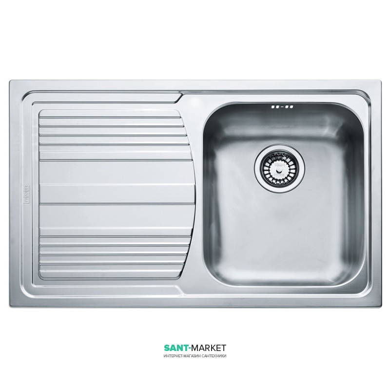 Мийка для кухні Franke Logica Line LLX 611-79 врізна чаша справа нержавіюча сталь декор 101.0381.809
