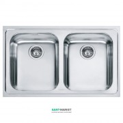 Мойка для кухни Franke Logica Line LLX 620-79 врезная двойная нержавеющая сталь полированная 101.0381.838