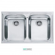 Мойка для кухни Franke Logica Line LLX 620-79 врезная двойная нержавеющая сталь декор 101.0381.839