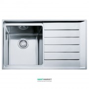 Мойка для кухни Franke Neptune Plus NPX 611 врезная чаша слева нержавеющая сталь полированная 101.0068.368
