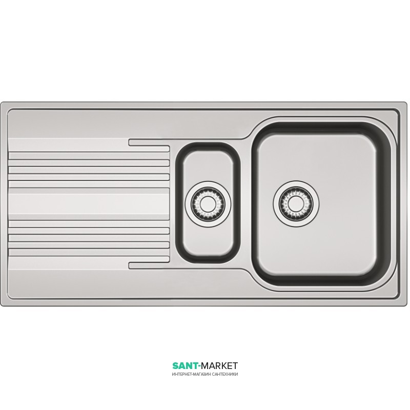 Мойка для кухни Franke Smart SRX 651 врезная оборотная нержавеющая сталь декор 101.0368.326