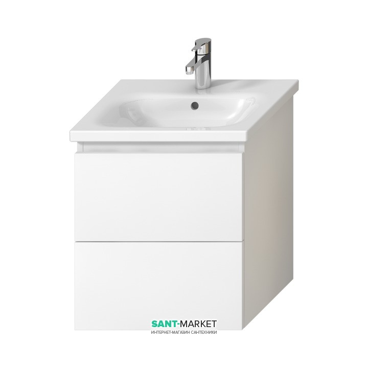 Тумба подвесная под раковину Jika Mio-N 55 см белый глянец H40J7134015001