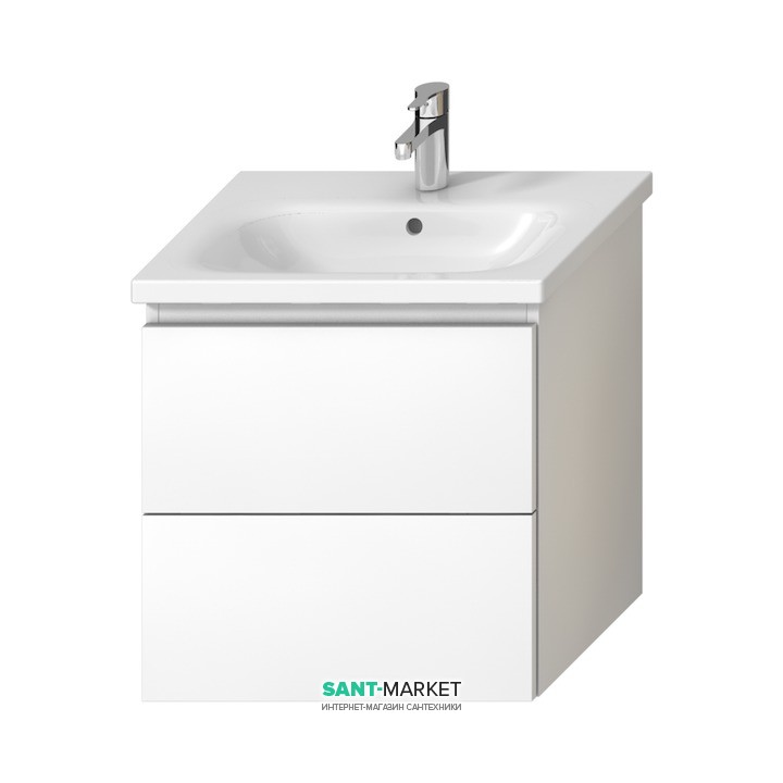 Тумба подвесная под раковину Jika Mio-N 60 см белый глянец H40J7144015001