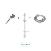 Душевой гарнитур Jika Mio с ручным душем и мыльницей хром H3607110040201