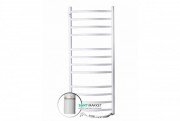 Електричний полотенцесушитель Navin Камелія правий 480х1200 з терморегулятором вуглецева сталь білий 12-007031-4812