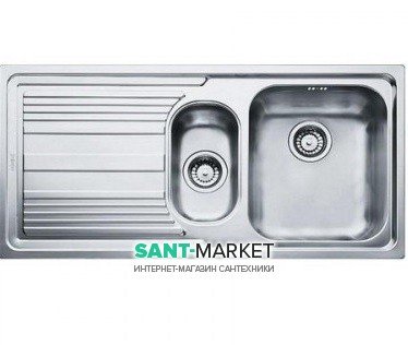 Мийка для кухні Franke Logica line LLL 651 врізна чаша справа нержавіюча сталь декор 101.0381.836