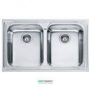Мойка для кухни Franke Logica Line LLX 620-79 врезная двойная нержавеющая сталь декор 101.0381.839