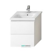Тумба підвісна під раковину Jika Mio-N 55 см білий глянець H40J7134015001