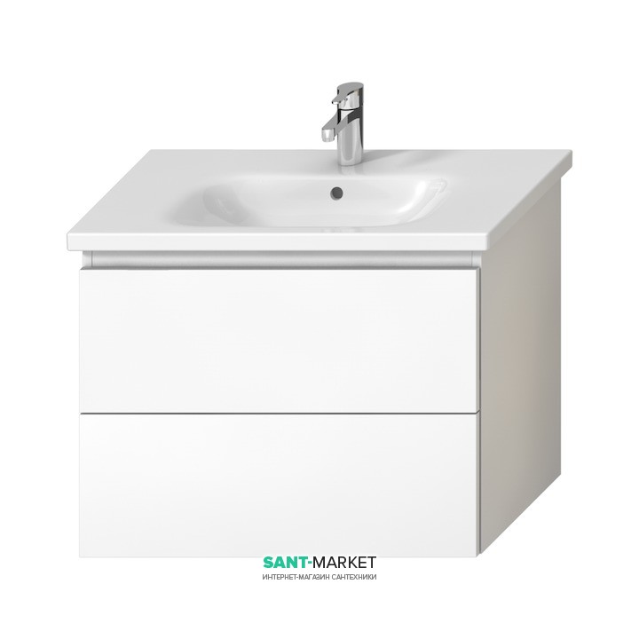 Тумба подвесная под раковину Jika Mio-N 80 см белый глянец H40J7164015001