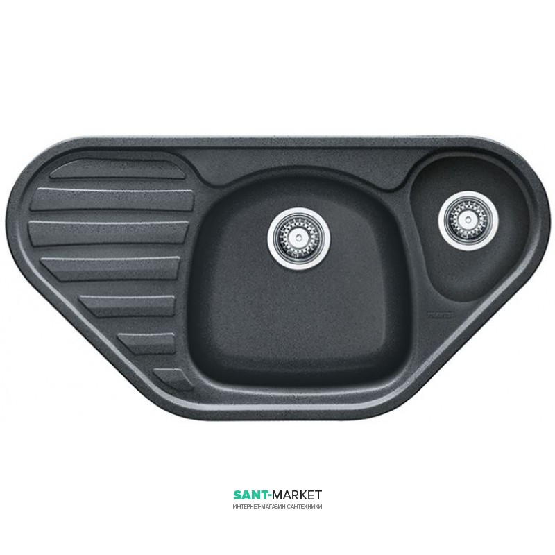 Мойка для кухни Franke Calypso COG 651- Е угловая Fragranite графит металлик 114.0010.356