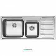 Мийка для кухні Franke Galassia GAX 621 врізна чаші зліва нержавіюча сталь полірована 85840842