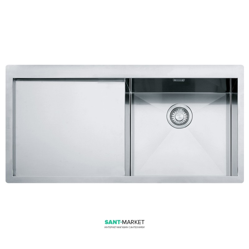 Мойка для кухни Franke Planar PPX 211 TL врезная чаша справа нержавеющая сталь полированная 127.0203.465