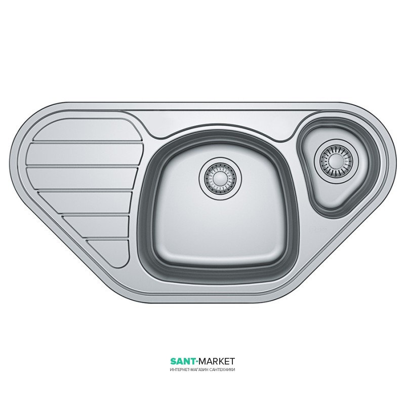 Мойка для кухни Franke Spark SKX 651-E врезная угловая нержавеющая сталь декор 101.0510.150