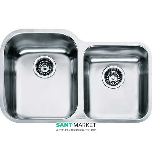 Мийка для кухні Franke Zodiaco ZOX 120 монтаж під стільницю нержавіюча сталь полірована 122.0021.451