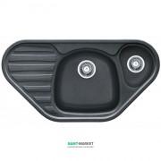 Мийка для кухні Franke Calypso COG 651- Е кутова Fragranite графіт металік 114.0010.356