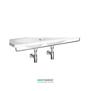 Тримач для рушників Jika Tigo фронтальний під раковину 125 см хром H3812130040001