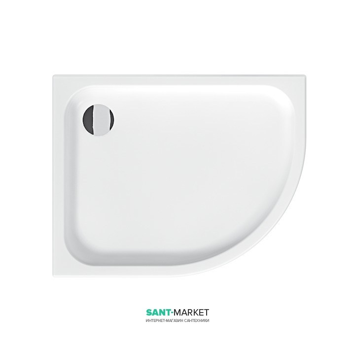 Душовий піддон Jika Tigo 100х80 см асиметричний лівий акрил білий H8522100000001
