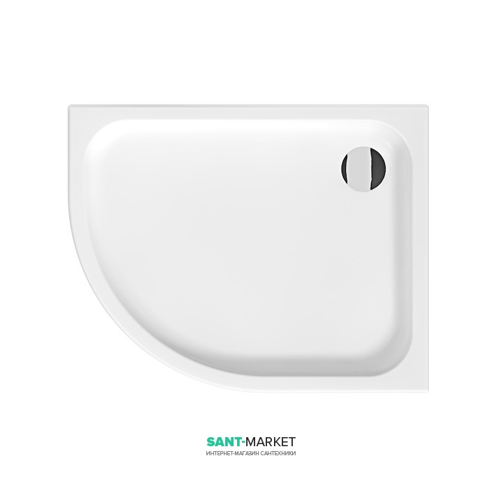 Душовий піддон Jika Tigo 100х80 см асиметричний правий акрил білий H8522110000001