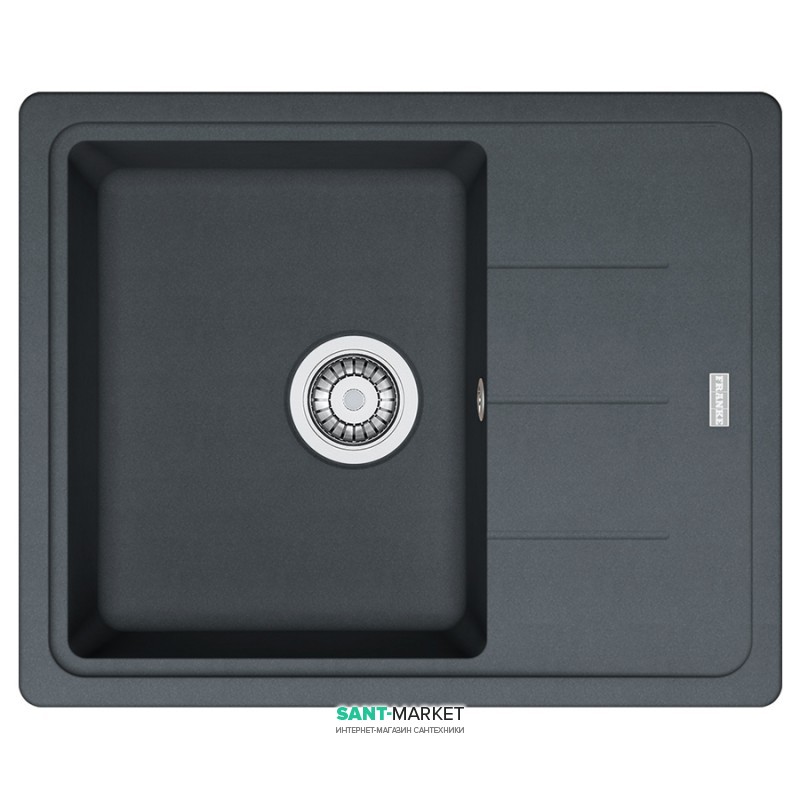 Мийка для кухні Franke Basis BFG 611-62 врізна зворотний Fragranite графіт 114.0272.591
