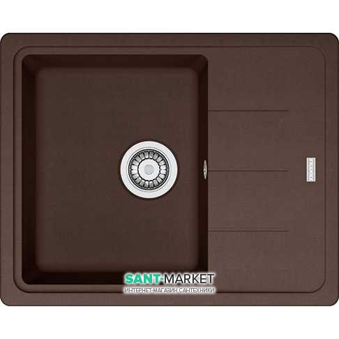 Мойка для кухни Franke Basis BFG 611-62 врезная оборотная Fragranite шоколад 114.0272.594