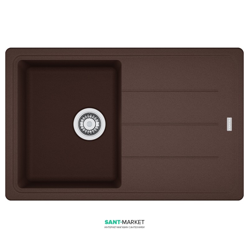 Мойка для кухни Franke Basis BFG 611-78 врезная оборотная Fragranite шоколад 114.0258.037