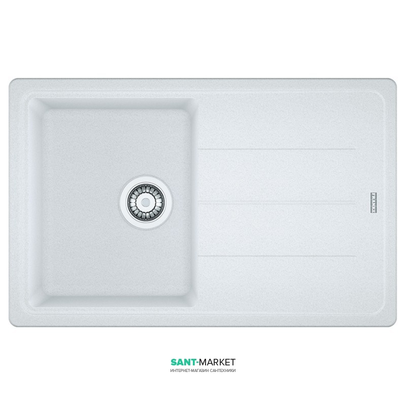 Мойка для кухни Franke Basis BFG 611-78 врезная оборотная Fragranite белый 114.0258.042