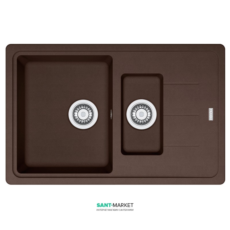 Мийка для кухні Franke Basis BFG 651-78 врізна зворотний Fragranite шоколад 114.0272.632